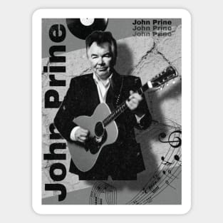 John Prine /// Retro 70s Style Sticker